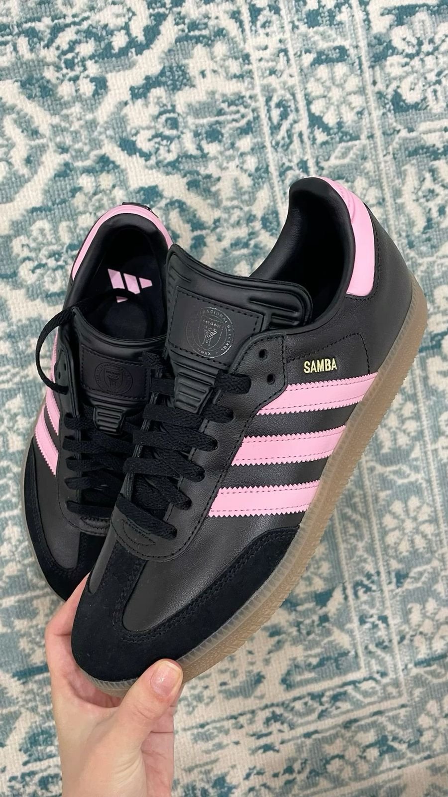 Adidas Samba OG Black Pink Gum Sole Sneakers for Women