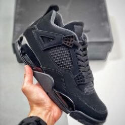 Nike Air Jordan 4 Triple Black Black Cat Ultimate All Black Sneakers
