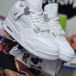 Nike Air Jordan 4 Triple White Pure Money Clean All White Edition