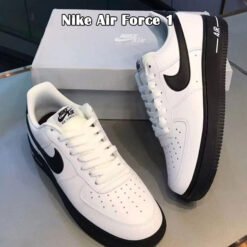 Nike Air Force 1 White with Black Shoes