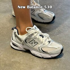 New Balance 530 Unisex White & Silver Retro Shoes