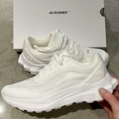 ALO Runner Off-White Performance Sneakers – Premium Cushioned Running Shoes