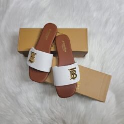 Burberry Brown Vintage Check Slides