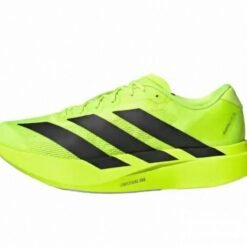 Adidas Adizero EVO SL Running Shoes – Neon Yellow with Black Stripes