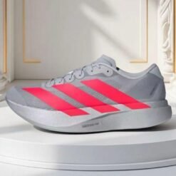 Adidas Adizero EVO SL Running Shoes – White with Red Stripes