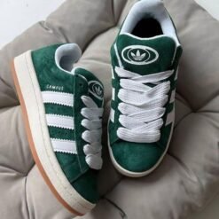 Adidas Campus Green White Sneakers