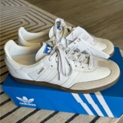 Adidas Samba OG Premium White Blue Detailing Sneakers