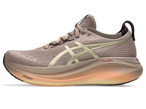 Asics Gel Nimbus 27 Running Shoes – Brown & Peach
