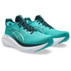 Alternative view of Asics Gel-Nimbus 27 Wave Teal Saxon Green