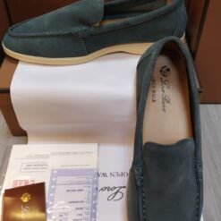 Loro Piana Tan Leather Loafers with Sole View