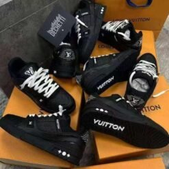 Louis Vuitton LV Trainer All Black Monogram Sneakers - Signature Series