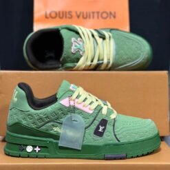 Louis Vuitton LV Trainer White Navy Sneakers - Luxury Collection