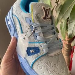 Louis Vuitton LV Trainer Light Grey Blue Sneakers