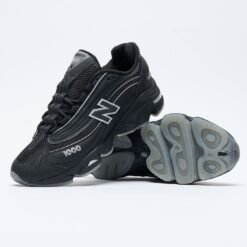 New Balance 1000 Triple Black Dark Grey Chunky Sneakers