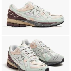 New Balance 1906U Beige & Burgundy Lifestyle Sneakers