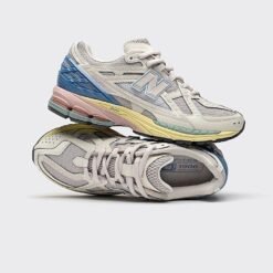 New Balance 1906U Cream White Sneakers with Pastel Multicolor Detailing