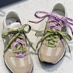 New Balance 471 Women’s Beige with Olive & Light Purple Sneakers