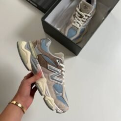 New Balance 9060 Beige with Yellow & Grey Blend – Summer Walk Edition