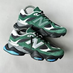 New Balance 9060 Forest Green with Black & White Sole – Bold Street Edition