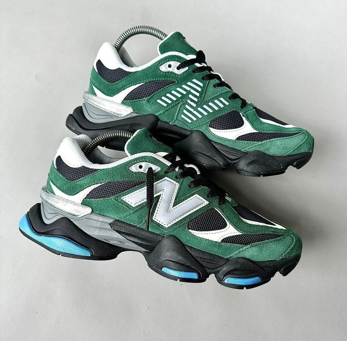 New Balance 9060 Forest Green with Black & White Sole – Bold Street Edition