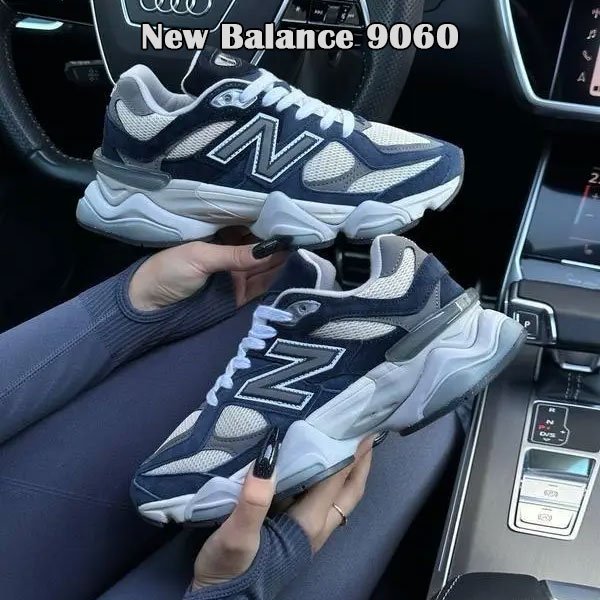New Balance 9060 Dark Blue And Grey shoes