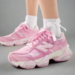 New Balance 9060 Pink & White Chunky Sneakers – Trendy Lifestyle Comfort Shoes