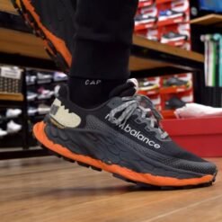 New Balance Fresh Foam Trail More V3 Black with Orange Sole