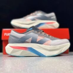 New Balance Grey & Sky Blue Lightweight Running Sneakers