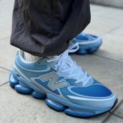 New Balance Sky Blue & Light Grey Cushioned Running Sneakers