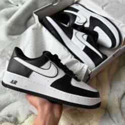 Nike Air Force 1 Black & White Sneakers – Classic Two-Tone Low-Top