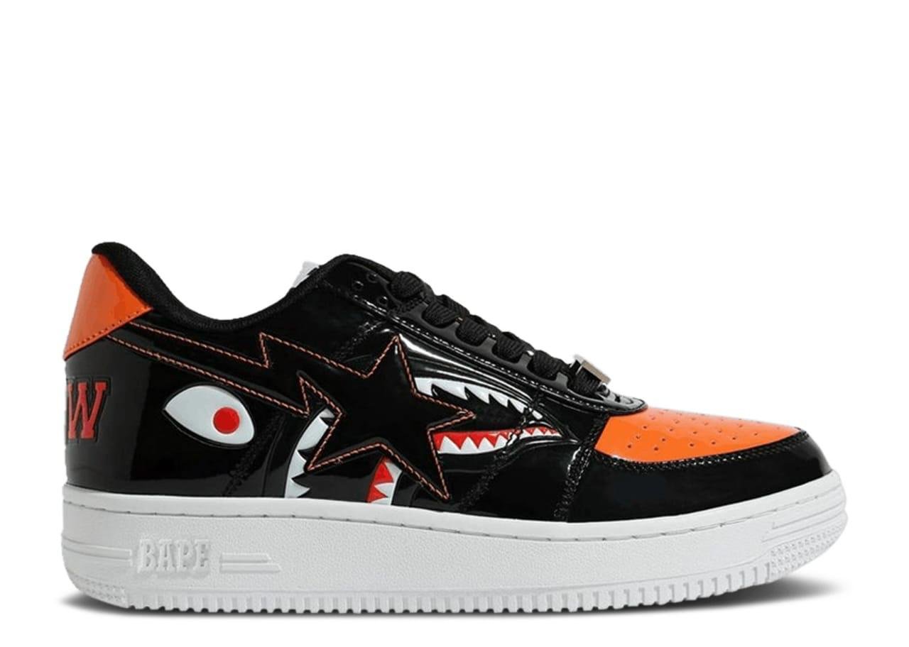 Nike Air Force 1 Marvel Black & Orange Shark Edition Sneakers – Limited Street Style Shoes