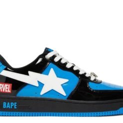 Nike Air Force 1 Marvel Blue & Black Star Edition Sneakers – Limited Street Style Shoes