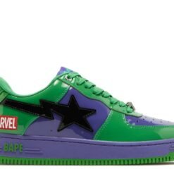 Nike Air Force 1 Marvel Green & Purple Star Edition Sneakers – Limited Edition Streetwear Shoes