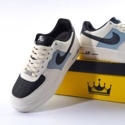 Nike Air Force 1 Navy & White Sneakers – Premium Casual Low-Top Shoes