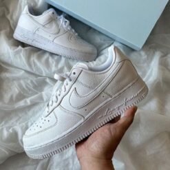 Nike Air Force 1 Triple White Sneakers – Premium All-White Low-Top Shoes