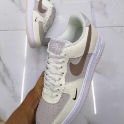 Nike Air Force 1 White & Lavender Suede Sneakers – Soft Tone Edition