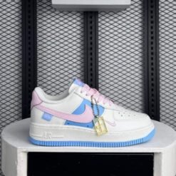 Nike Air Force 1 White Pastel Multicolor Sneakers – Limited Edition Low-Top Casual Shoes