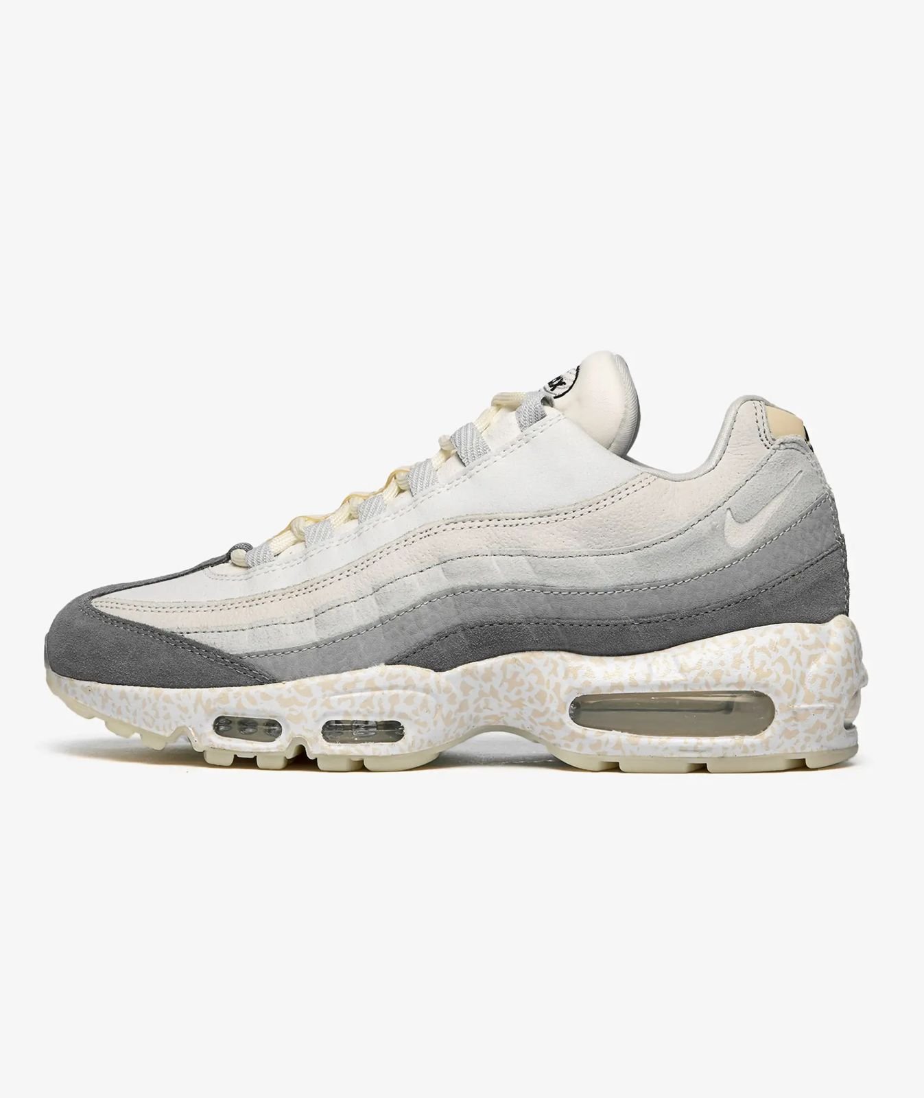 Nike Air Max 95 Premium Running Shoe Grey with White Accents