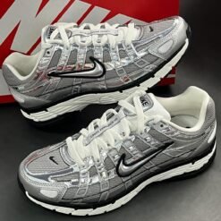 Nike P-6000 Silver Metallic Sneakers – Premium Retro Running Style Shoes
