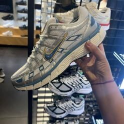 Nike P-6000 - White Silver Athletic Shoes