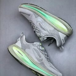 Nike Vomero 18 Grey Sneakers with White & Light Green Detailing
