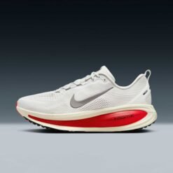 Nike Vomero 18 White with Red Heel Detailing