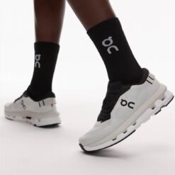 On Cloud Running Shoes – White & Black