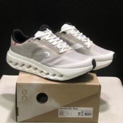 On Cloud Surfer Running Shoes White with Grey – ON