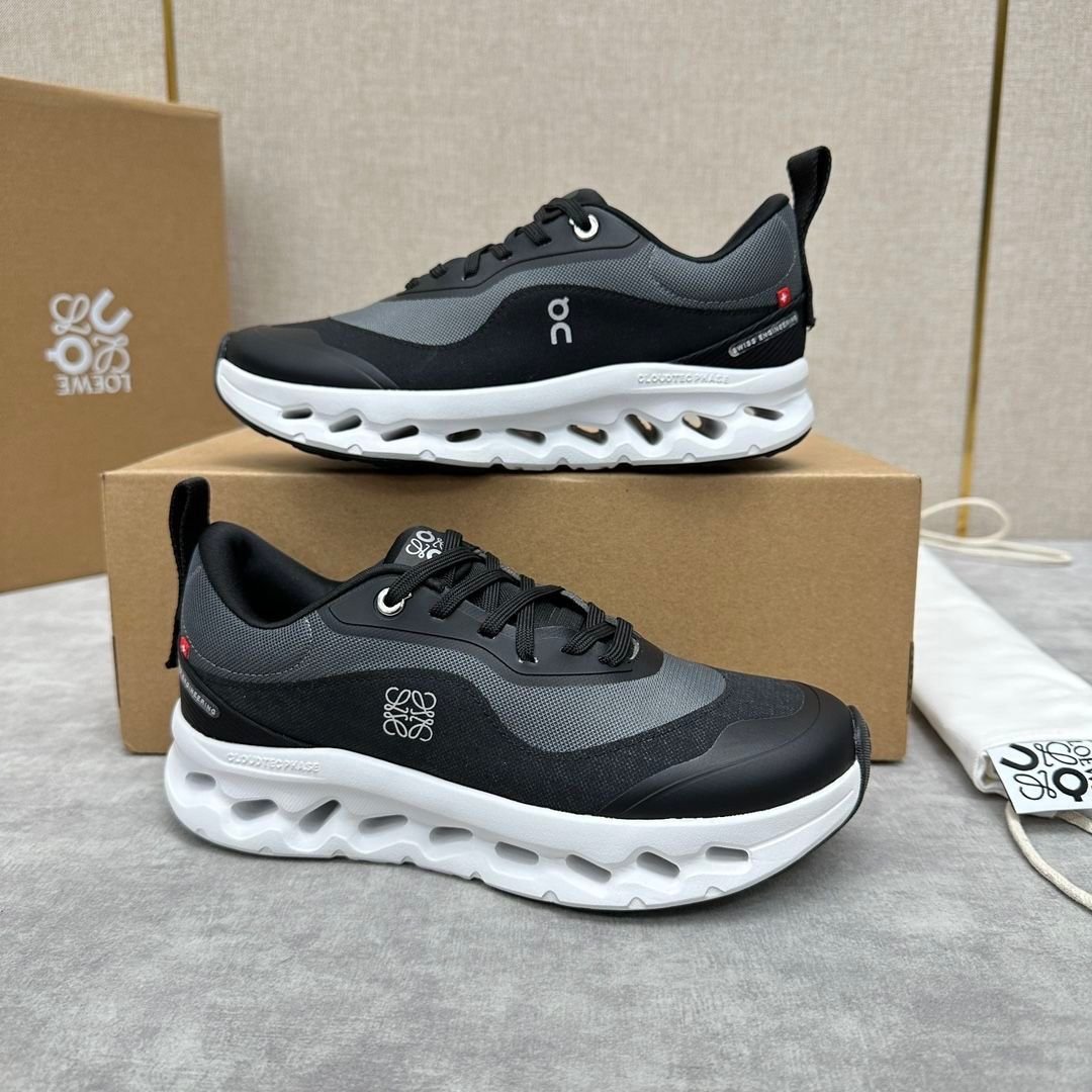 On Cloud X Loewe Black White Sneakers