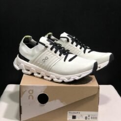 On Running Cloud Swift 3 White Running Sneakers with Black Details