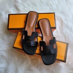 Oran Sandal Black & Brown - Hermes