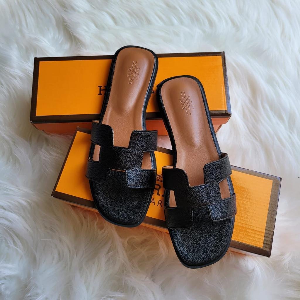Oran Sandal Black & Brown - Hermes
