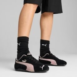 Puma Women’s Black & Pink Suede Sneakers