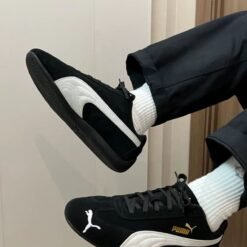 Puma Women’s Black & White Suede Sneakers